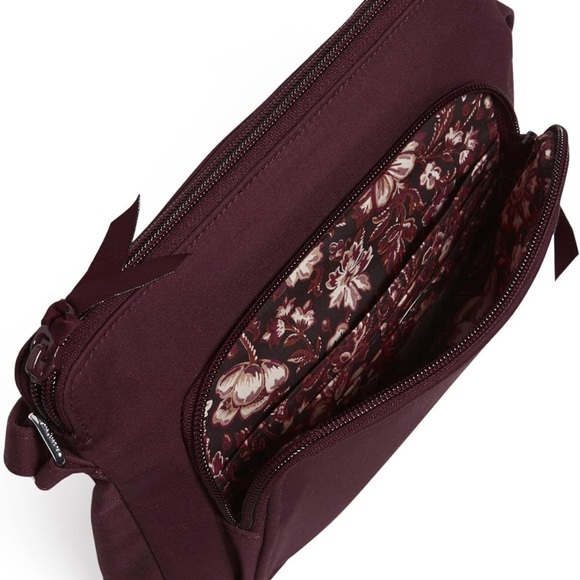 Vera Bradley small  maroon crossbody bag - Picture 5 of 6